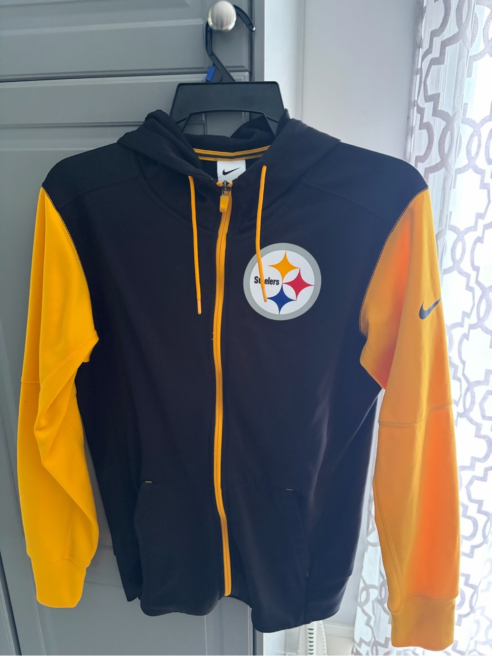 Nike Black and Gold Pittsburgh Steelers Full-Zip Performance Jacket